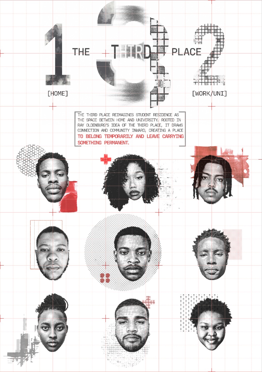 The Third Place: original concept text and nine student personas